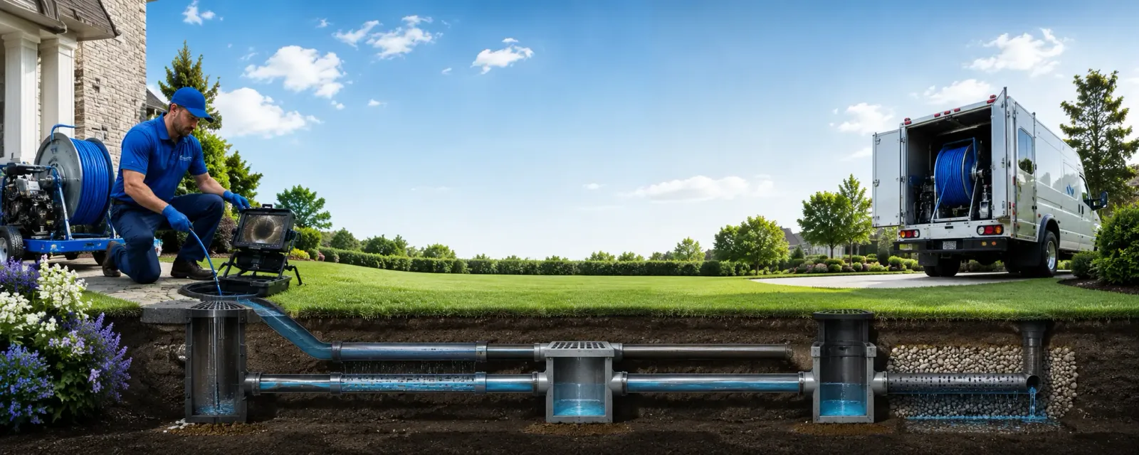 Outdoor drain cleaning information for Bickmore, WV
